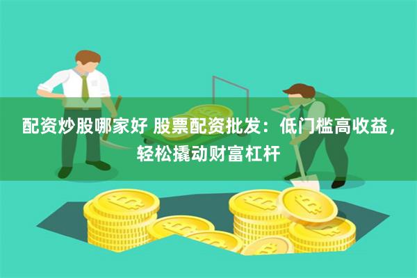 配资炒股哪家好 股票配资批发：低门槛高收益，轻松撬动财富杠杆