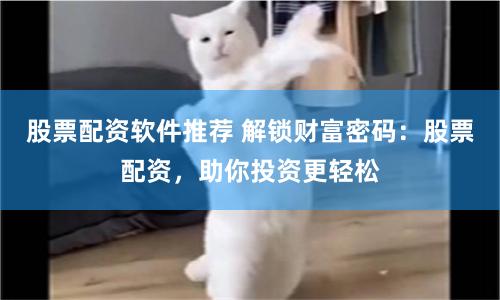 股票配资软件推荐 解锁财富密码：股票配资，助你投资更轻松