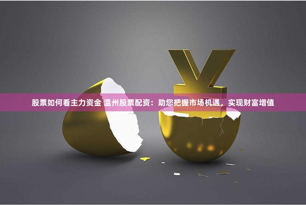 股票如何看主力资金 温州股票配资：助您把握市场机遇，实现财富增值